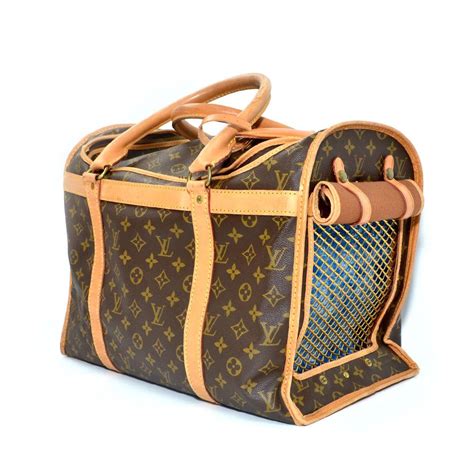 fake louis vuitton dog carrier|vintage louis vuitton pet carrier.